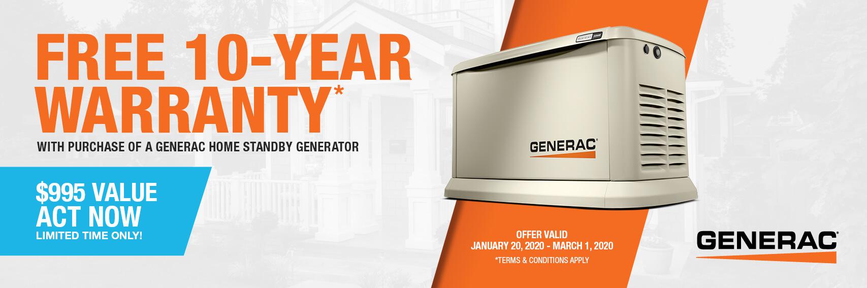 Homestandby Generator Deal | Warranty Offer | Generac Dealer | Walnut Creek, CA